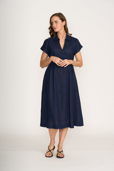 Foil - CFO8243 Wrap Dreams Dress. Eclipse.