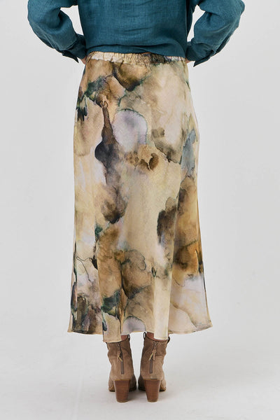 Naturals by O&J- GA299 Maxi Skirt. Marble