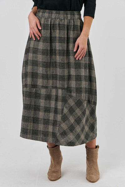 Naturals by O&J - GA 474 Midi Skirt. Mesh