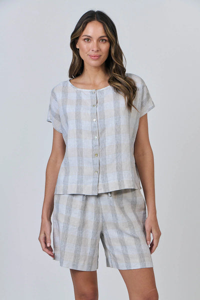 Naturals by O&J - GA504 Blouse. Mesh.