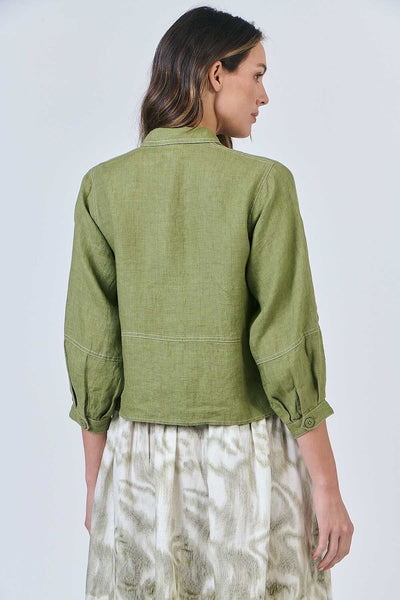 Naturals by O&J - GA598 Jacket. Moss.