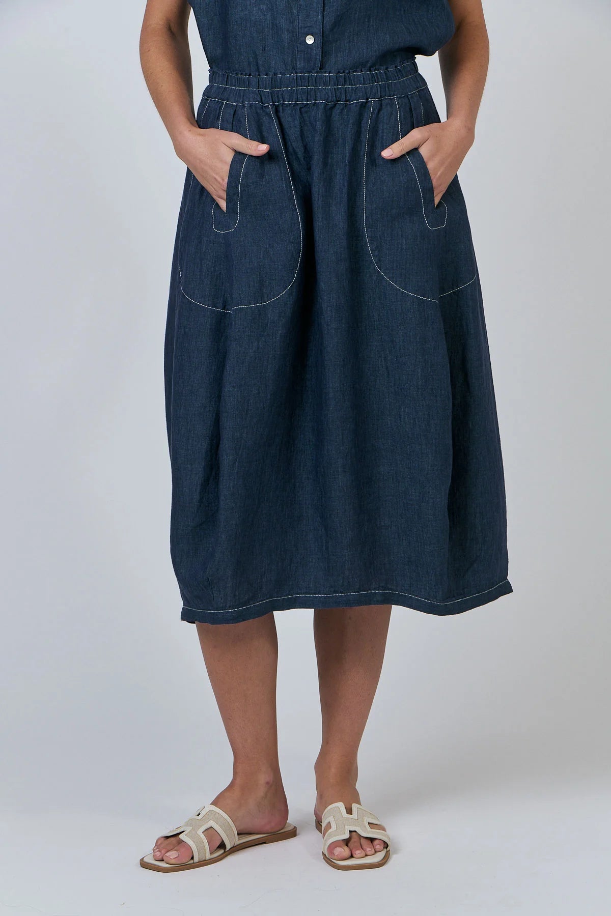 Naturals by O&J - GA639 Skirt. Poseidon.