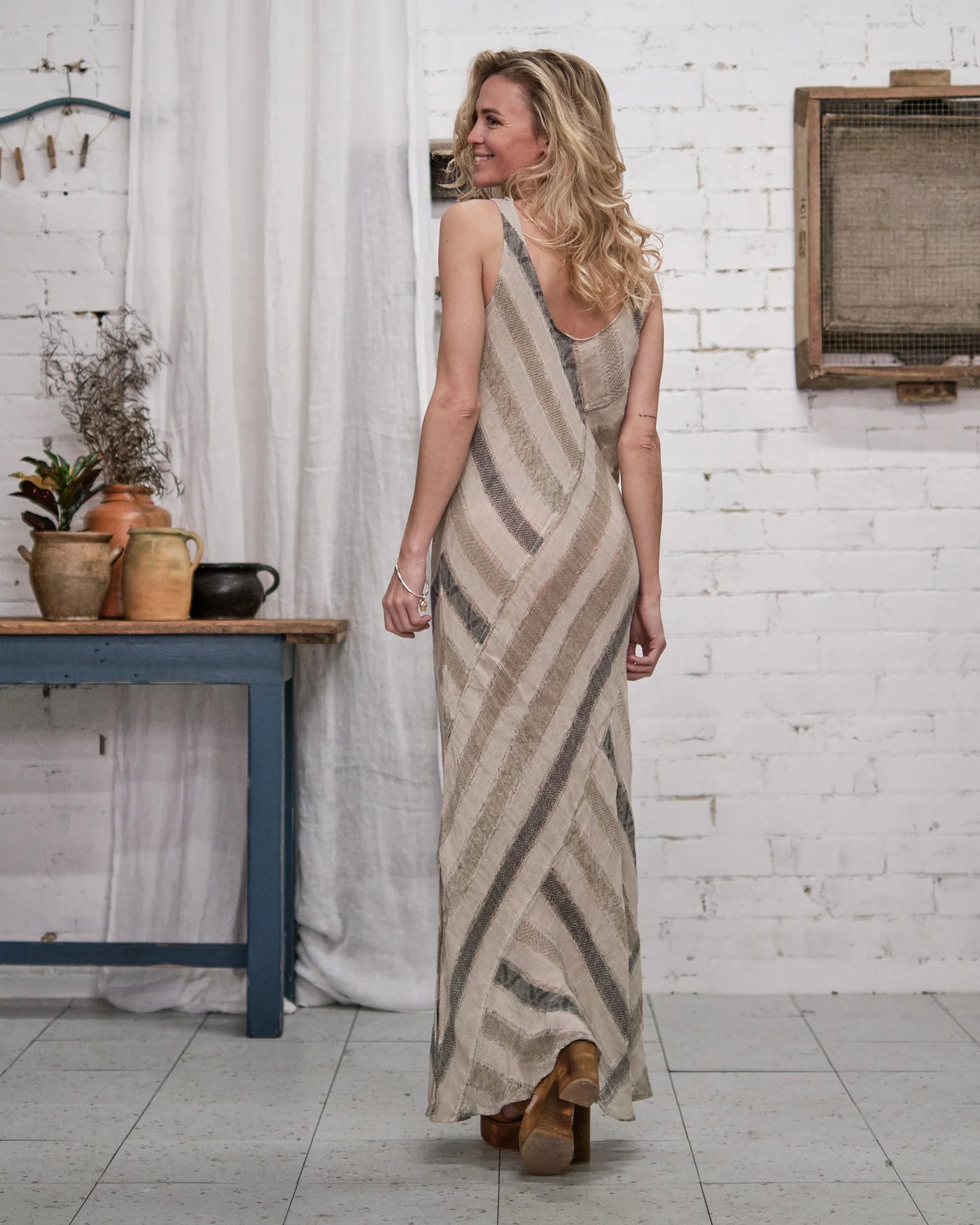 La Bottega Di Brunella - Vestito Ondoso Naturale