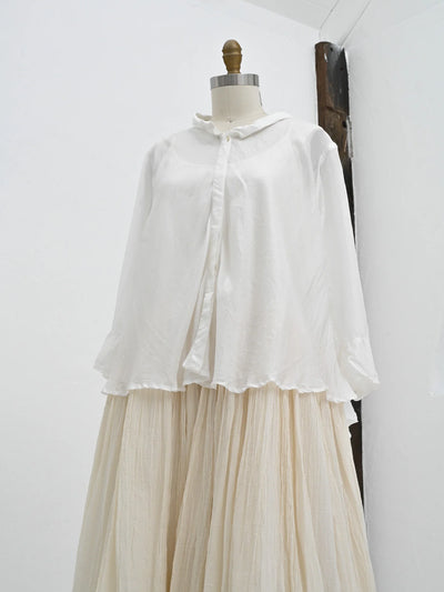 Meg By Design - Eloise Silk Blouse White