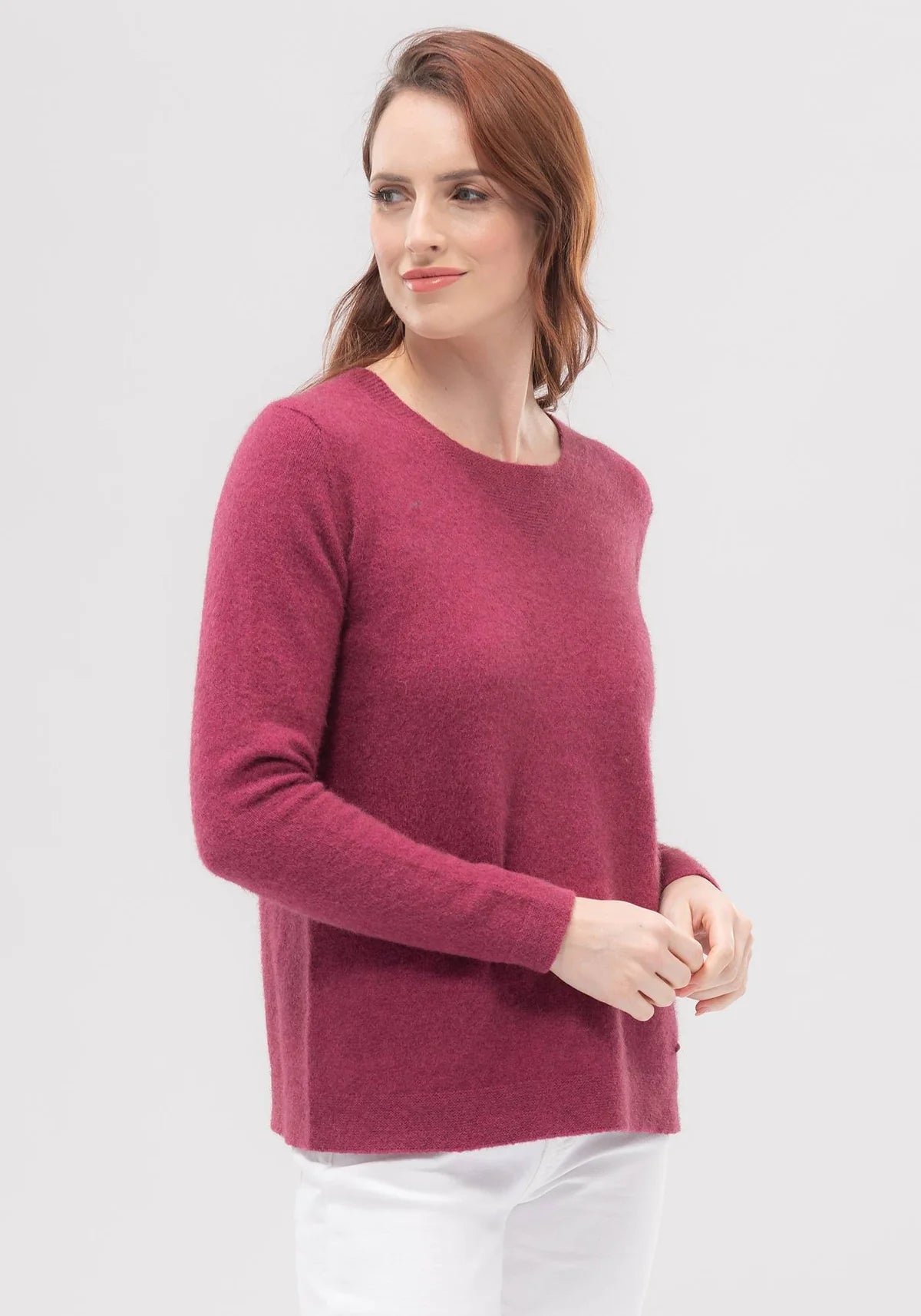 Merino Mink Relaxed Sweater Magnolia