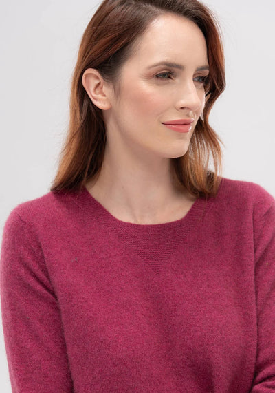 Merino Mink Relaxed Sweater Magnolia