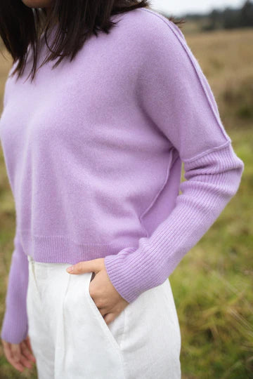 Lilly Pilly - Miri Cashmere Knit. Lilac