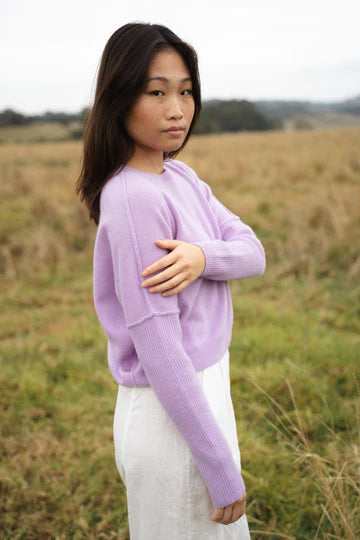 Lilly Pilly - Miri Cashmere Knit. Lilac