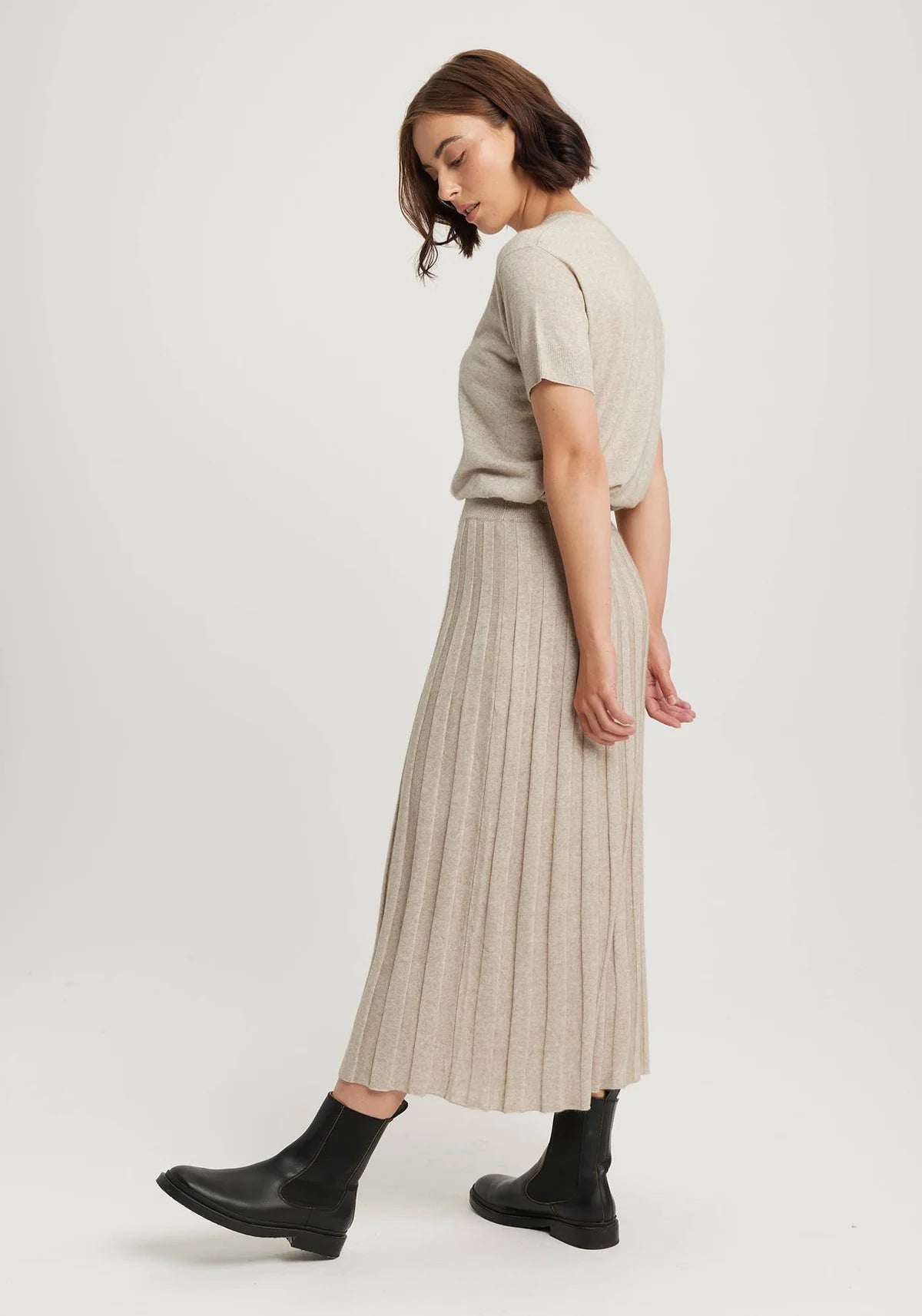 Untouched World Ella Knit Skirt - Pumice