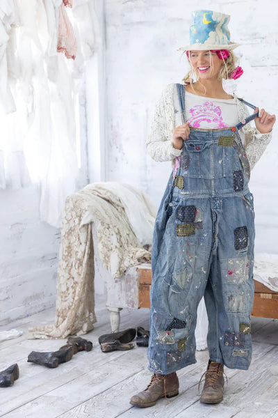 Magnolia Pearl Benjamin Wide Leg Overalls - Washed Indigo