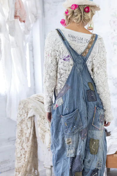 Magnolia Pearl Benjamin Wide Leg Overalls - Washed Indigo