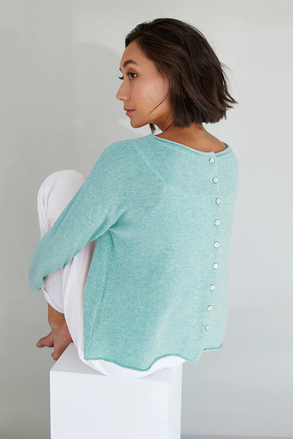 Mia Fratino - Pure Reversible Button Cardi