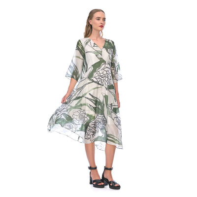 Megan Salmon - Verdant Dervish dress.