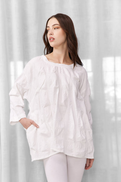 Vale and Ward - Amber Top. White Seer.