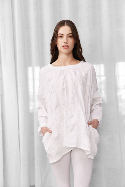Vale and Ward - Amber Top. White Seer.