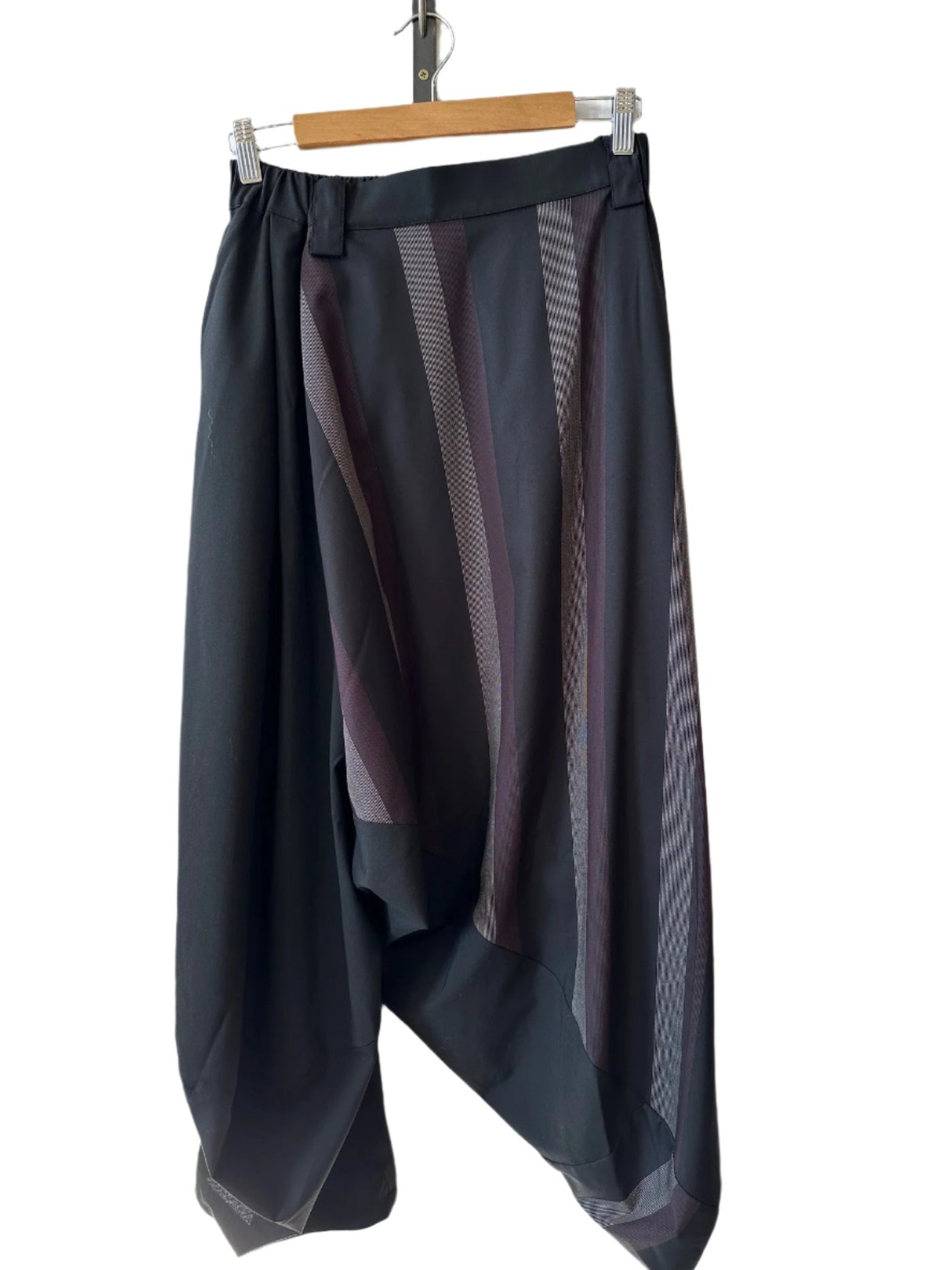 Moyuru Assymetric Pant - Black Stripe 630