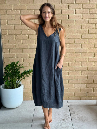 Frockk  - Amber Dress. Charcoal.
