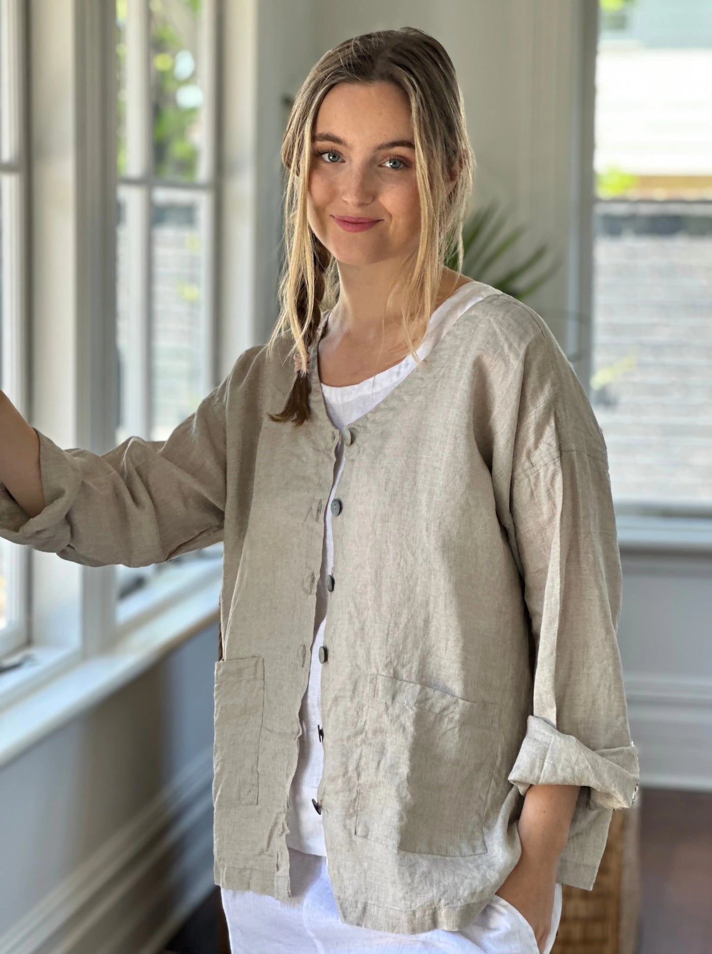 Frockk - Jamie Jacket. Natural.