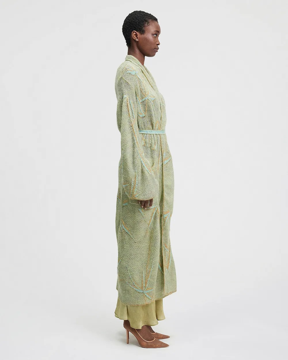 Mes Demoiselle - Barucha Knit Coat. Green