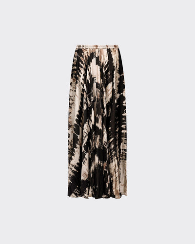 Mes Demoiselle - Frim Skirt.  Black/Ecru Tie Dye