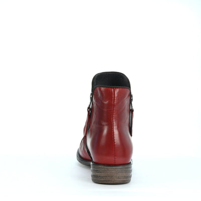 EOS - Willett Ankle Boot. Red