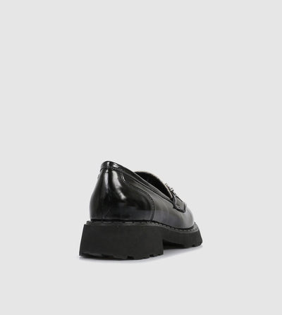 Sempre Di - Delaney Loafer. Black/Beige