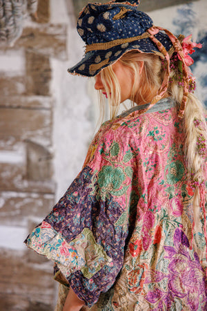 Magnolia Pearl - Piecewise Crop Dashi Kimono. Wonderland