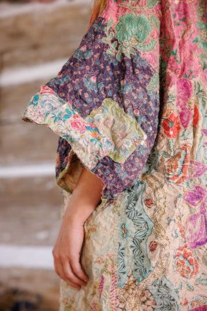Magnolia Pearl - Piecewise Crop Dashi Kimono. Wonderland