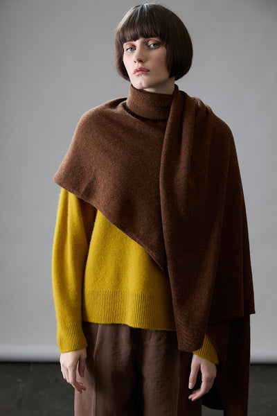 Mia Fratino - Cashmere Travel Wrap. Umber