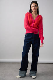 Mia Fratino - Frankie Cardigan. Watermelon/Aperol