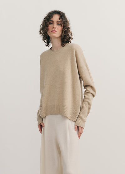 Cashmersim - Relaxed Crew Neck Pullover