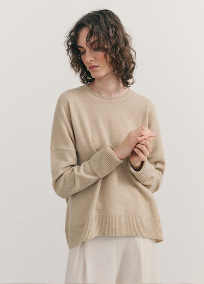 Cashmersim - Relaxed Crew Neck Pullover