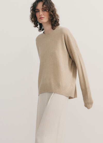 Cashmersim - Relaxed Crew Neck Pullover