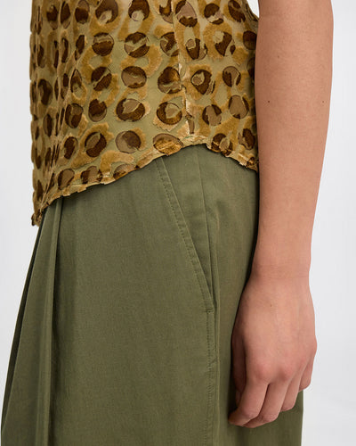 Mes Demoiselles - Kado Top. Kaki Dots
