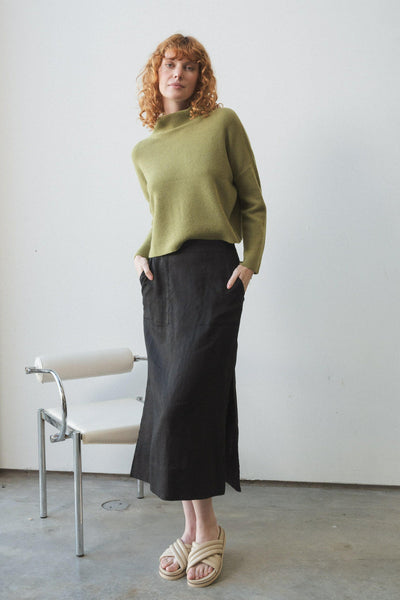 Lilly Pilly - Lumi Cashmere Knit. Olive