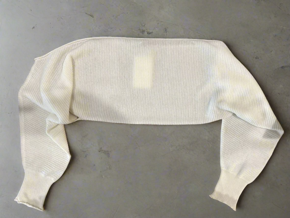 Cashmerism - Like A Breeze Cashmere Ballerina Shrug. Cream