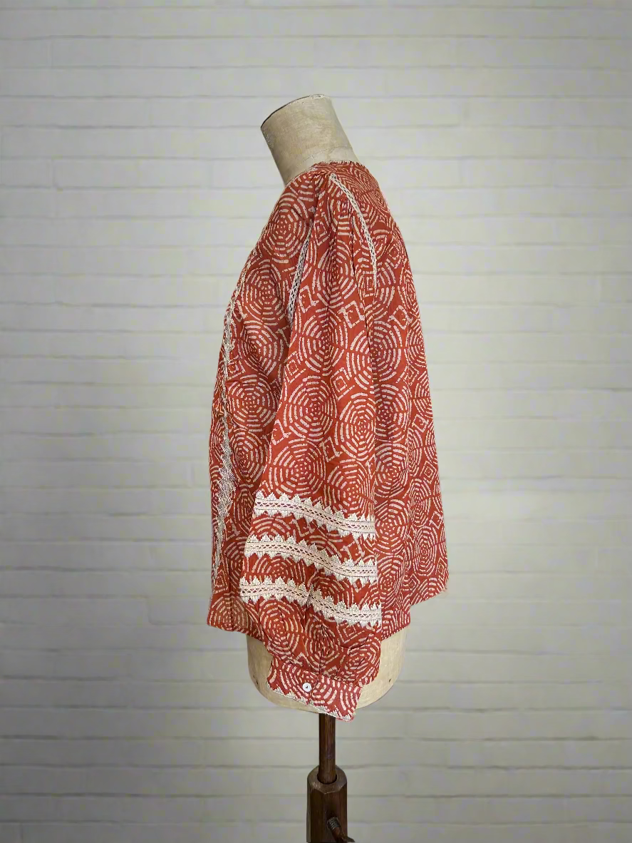 Maison Hotel - Akua Blouse. Papaya.