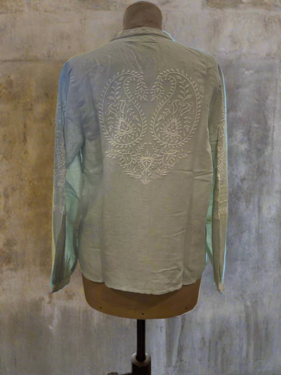 Maison Hotel - Mia Blouse. Azzurro.