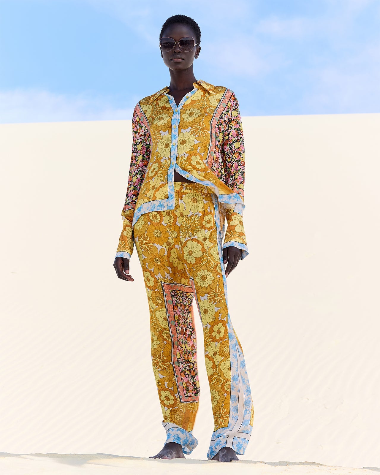 Mes Demoiselles - Cally Shirt. Flowers.
