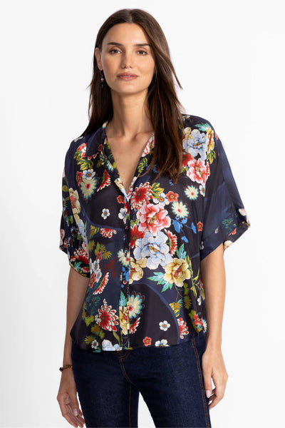 Johnny Was - The Audrey Short Sleeve Shirt. Advestia.