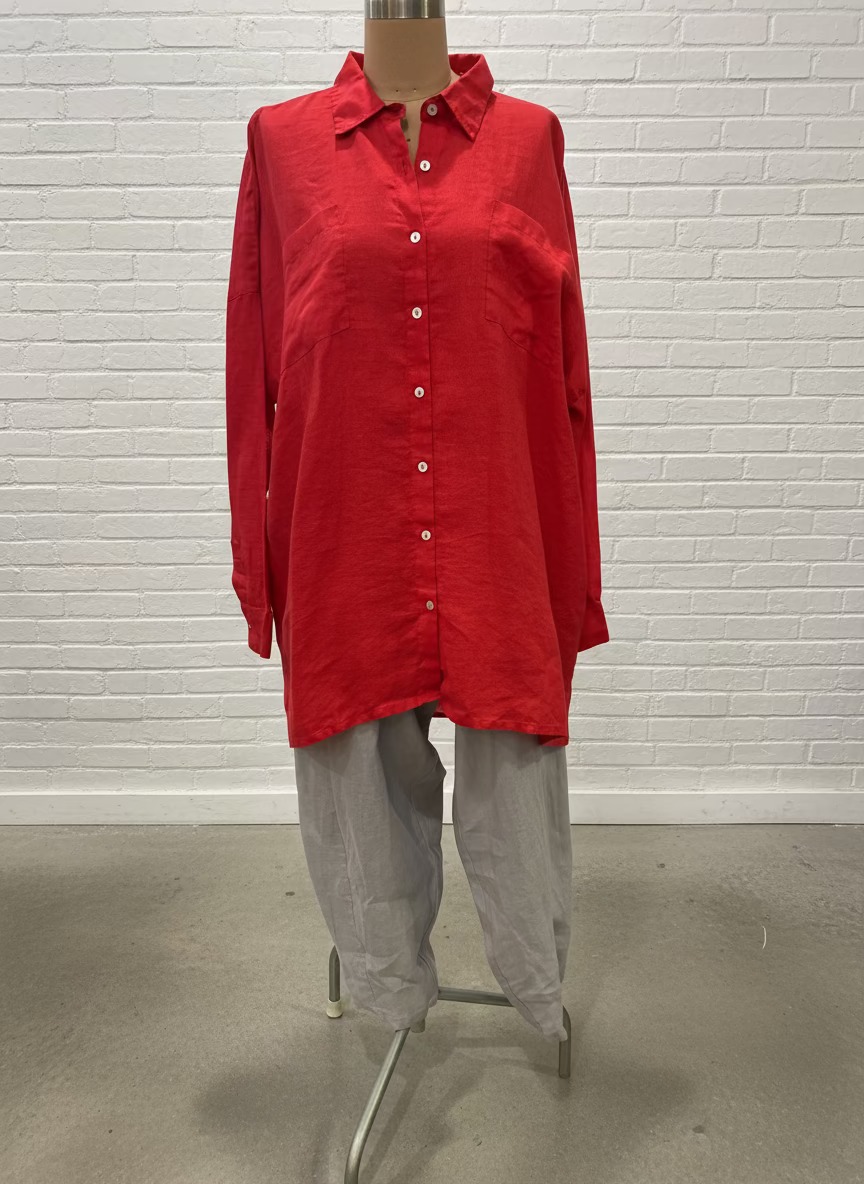Frockk - Aiden Shirt. Summer Red.