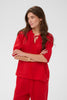 CREAM - CRBeliis Lace Blouse. High Risk Red.