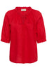 CREAM - CRBeliis Lace Blouse. High Risk Red.