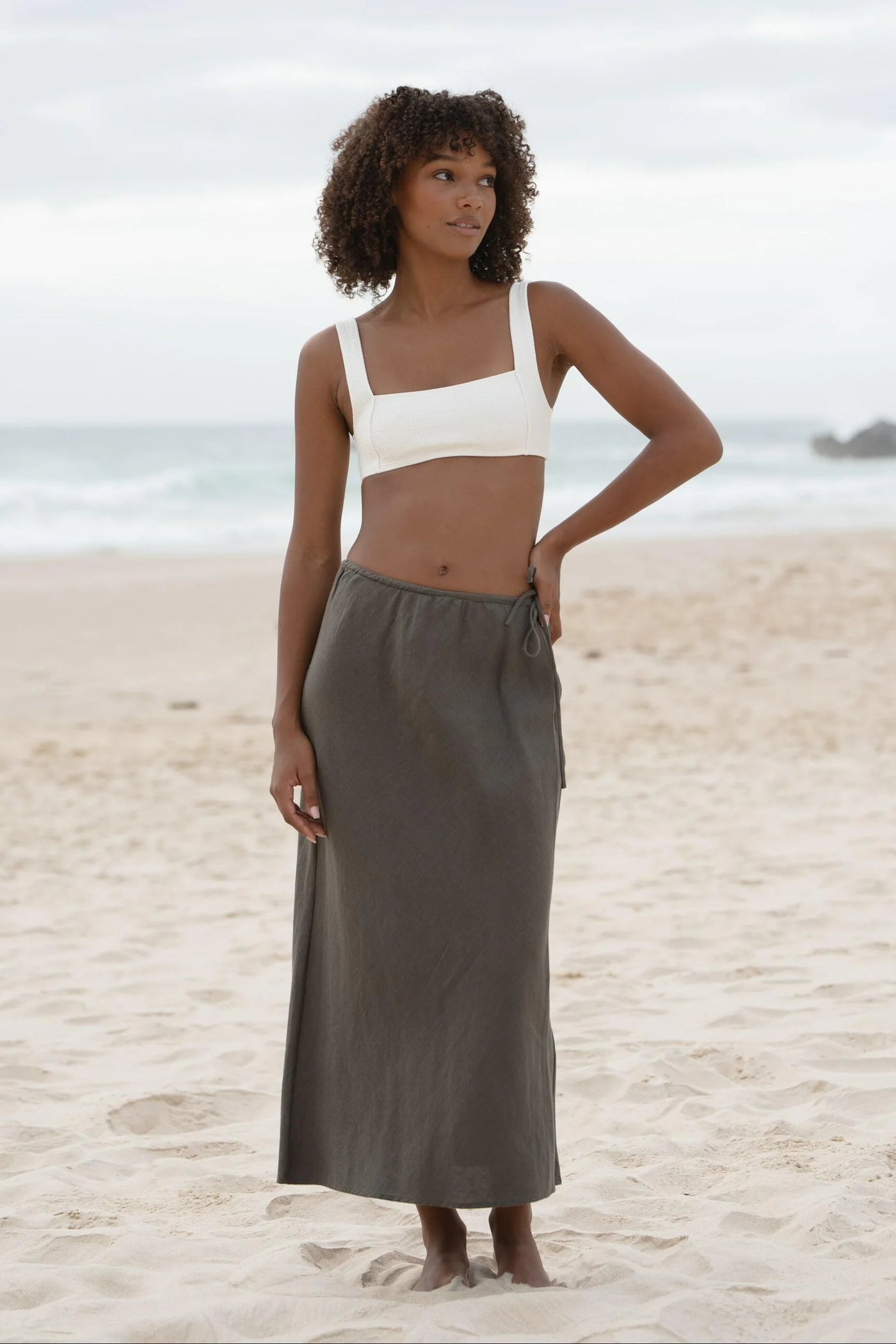 Lilly Pilly - Riley Skirt. Khaki