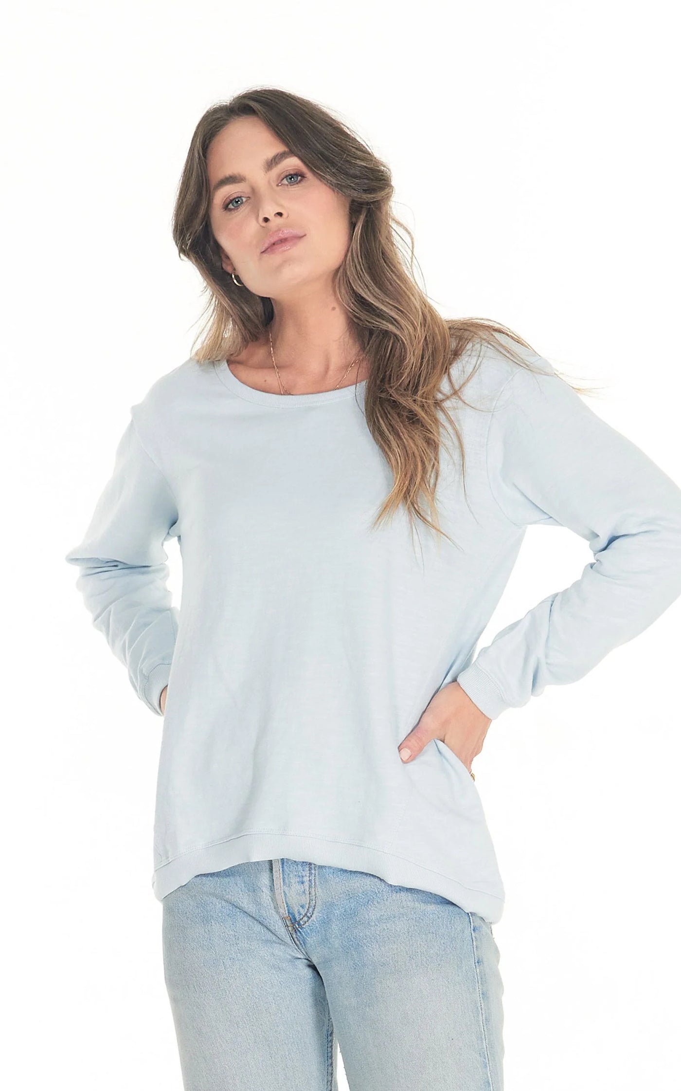 Cle - Lucy Sweater. Ice Blue.