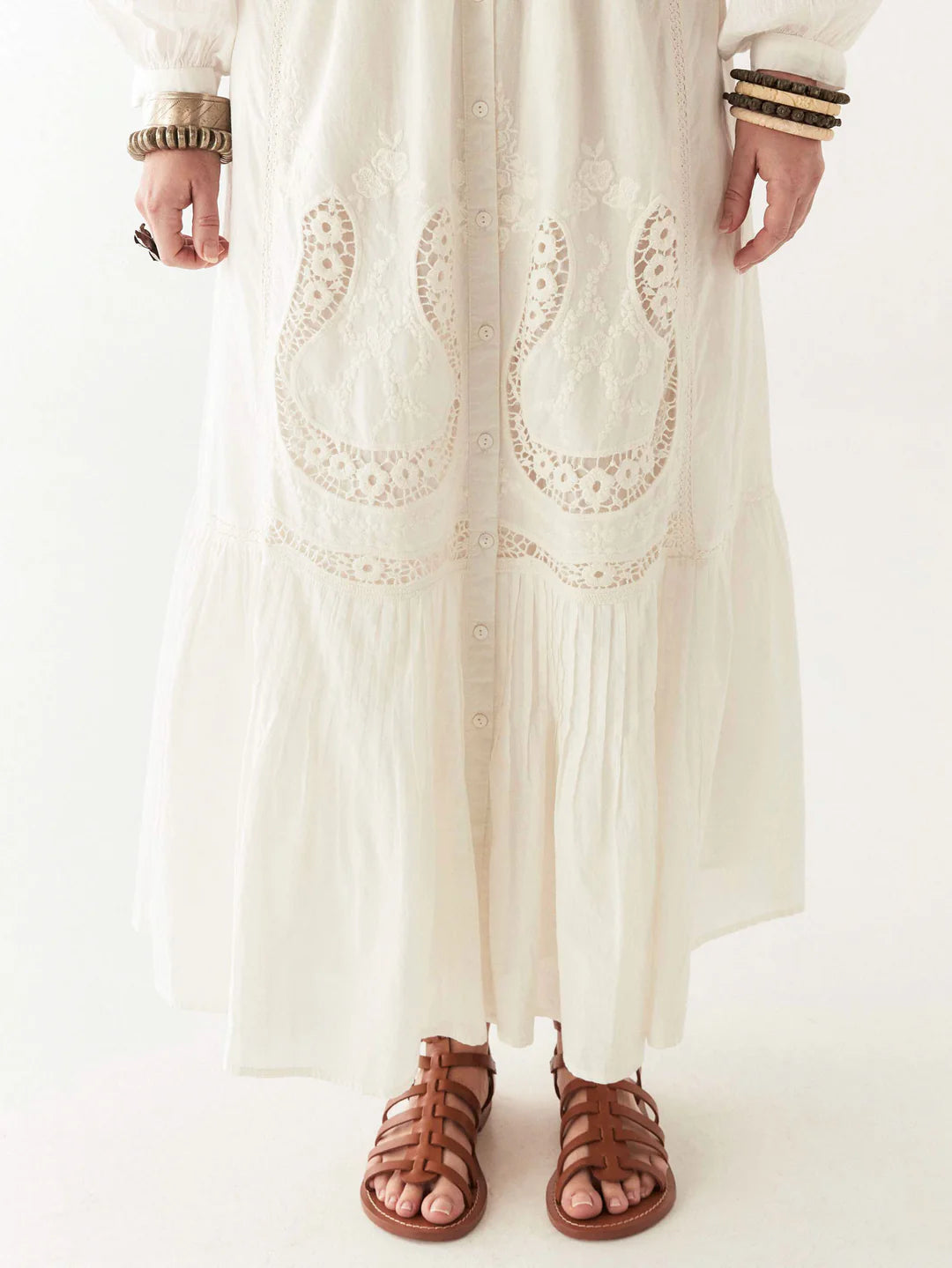 Maison Hotel - Luisa Skirt. White Lilies.