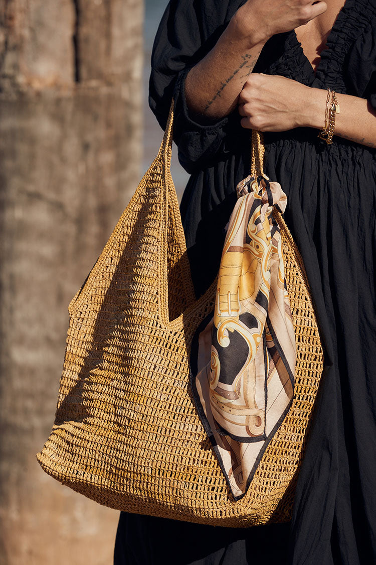 Made In Mada - Ombinisoa Bag. Pale Yellow.