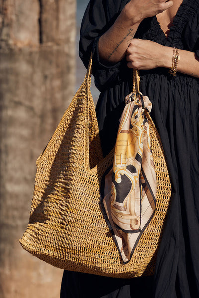 Made In Mada - Ombinisoa Bag. Pale Yellow.