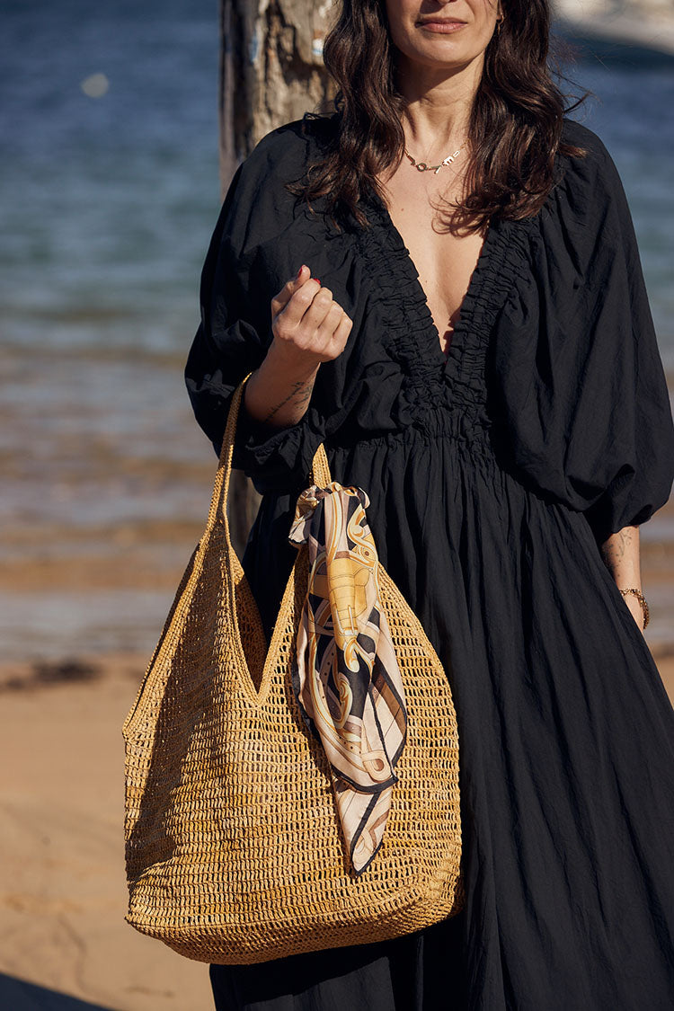 Made In Mada - Ombinisoa Bag. Pale Yellow.