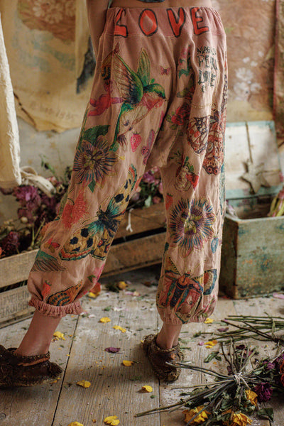 Magnolia Pearl - Applique La Jolla Joggers. Sunfaded Acai.